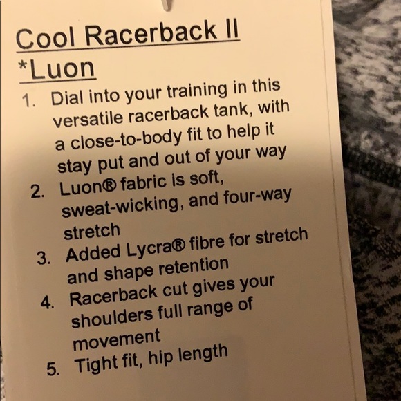 Lululemon Cool Racerback II - Picture 4 of 4